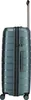 A side view of a teal suitcase with a telescopic handle extended. Produktbild-Vorschau