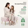 Samtbank gepolstert 100 cm MONACO Puderrosa Produktbild-Vorschau 9