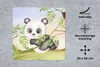 MuchoWow® Mauspad Mousepad Dschungel - Panda - Rebe 20x20 Produktbild-Vorschau 2
