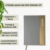Taschenkalender 2026 A6 - Softtouch Oberfläche, 1 Woche 2 Produktbild-Vorschau 2