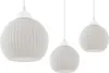 Závesná lampa Riffle biela 3-svetelná s bielym guľovým Náhľad obrázku produktu 3