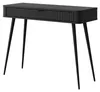 Katerara - Toilette, 100x38x78h cm Schwarz, eine Schublade Produktbild-Vorschau 5
