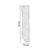 Sockelleiste MDF 16 x 58 x 2500 mm Weiß zum Kleben, Produktbild-Vorschau 3