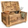 Truhe Hugo geflammt mit Deckel  50 x 36 x 26cm Produktbild-Vorschau 1