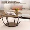 HOMCOM Couchtisch mit starker Tischplatte, 80 x 80 cm, Produktbild-Vorschau 8