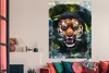 MuchoWow® Poster Tiger - Zeitung - Blumen 120x180 cm - Produktbild-Vorschau 3