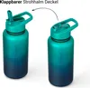 Trinkflasche 1L Sport Flasche Wasserflasche BPA frei grün Produktbild-Vorschau 3
