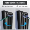 Duschtür Schwarz Nischentür Falttür 76x195cm Duschkabine Produktbild-Vorschau 7
