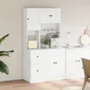 vidaXL Kuchyňská skříňka bílá 95x50x180 cm materiál na bázi Náhled obrázku produktu 3