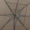 vidaXL Parasol avec mât en aluminium 4 couches Taupe Voir les images du produit 6