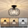 ZMH Kristal plafondlamp 25cm zwart metaal plafondlamp E27 Productafbeelding-voorbeeld 13