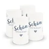 itenga 6x Windlicht Schön dass du da bist dunkelblau 10cm Produktbild-Vorschau 1