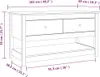 vidaXL Konferenčný stolík 102x49x55 cm Masívne borovicové Náhľad obrázku produktu 8