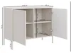 Selsey Velveto – Buffet à 2 portes, noir, 100 cm Voir les images du produit 5