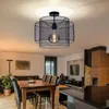 RGB LED Deckenleuchte, schwarz, rund, Käfig, D 40 cm Produktbild-Vorschau 6