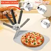 Große Pizzaschaufel, Pizzaschaufel aus Edelstahl, faltbar, Produktbild-Vorschau 4