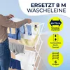 EASYmaxx 16467, Wäscheständer, Kunststoff, Stahl, Weiß, 8 Produktbild-Vorschau 2