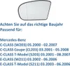 Spiegelglas Spiegel Außenspiegel Glas Links passend für C + Produktbild-Vorschau 4