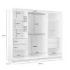 240 cm Kleiderschrank Erika mit Lamellen und Spiegel Produktbild-Vorschau 5