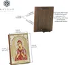 Gottesmutter Siebenpfeilige Holz Ikone 10x12cm christlich Produktbild-Vorschau 2