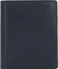 A closed black leather wallet with the brand name embossed on the bottom right corner. Produktbild-Vorschau