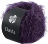 A ball of purple yarn with a black label. Produktbild-Vorschau