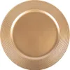 Clayre & Eef tanier Ø 33 cm Zlatý plast Náhľad obrázku produktu 1