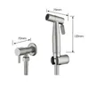 A diagram showing two parts of a shower sprayer set with dimensions indicated. Anteprima dell’immagine prodotto
