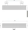 Technical drawing of a shower fitting with dimensions. Produktbild-Vorschau