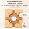 Plogis® Bambus Stövchen – Handgefertigter Teewärmer aus Produktbild-Vorschau 3