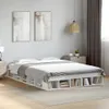 vidaXL Postel White 160x200 cm Dřevěný materiál Náhled obrázku produktu 2