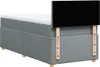 vidaXL Boxspringbett mit Matratze Hellgrau 90x200 cm Stoff Produktbild-Vorschau 6