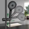 Držák sprchy, univerzální černý držák sprchové hlavice pro Náhled obrázku produktu 4
