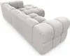 Ecksofa Designersofa BLANCHE in Stoff Bluvel Schwarz Produktbild-Vorschau 3