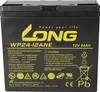 A black battery with yellow text and logos. Podgląd zdjęcia produktu