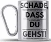 Trendation - Schade Dass Du Gehst Jobwechsel Edelstahl Produktbild-Vorschau 1