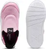 A pair of pink Puma slip-on sneakers, shown from the top and the sole. Podgląd zdjęcia produktu