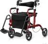 COSTWAY 2 in 1 sedia a rotelle e rollator pieghevole e Anteprima dell’immagine prodotto 1