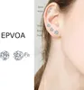 set di orecchini a perno in argento 925 con zirconi, Anteprima dell’immagine prodotto 5
