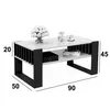 Couchtisch Mit Lamellen 90x50 Artisan/Schwarz Loft Modern Produktbild-Vorschau 5