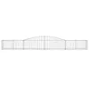 Gabionen mit Hochbogen 10 Stk. 400x50x40/60cm Verzinktes Produktbild-Vorschau 4