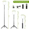 LED Ringlamp 10 inch met statief 178 cm, 10000mAh batterij, Productafbeelding-voorbeeld 2