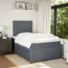 Boxspringbett mit Matratze Dunkelgrau 120x190 cm Samt Produktbild-Vorschau 3
