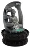 Fontaine, design Bouddha, éclairage LED, gris Voir les images du produit 2