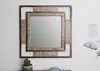 MASSIVMOEBEL24 Spiegel Mango 92x4x92 braun lackiert HEAVY Produktbild-Vorschau 1