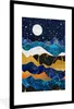 MuchoWow® Gerahmtes Poster Nacht - Gold - Marmor - Abstrakt Produktbild-Vorschau 1