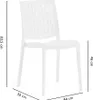 lot de 6 chaises empilables en polypropylène avec fibre de Voir les images du produit 3