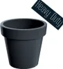 Prosperplast s.r.o. Doniczka LEXO ROUND antracyt 80 cm Podgląd zdjęcia produktu 1