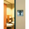 DURABLE PICTO WC Herren 150x150 mm, 495423 silber Produktbild-Vorschau 4