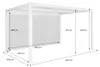 sweeek - Pergola mit Lamellendach Palace 3x4m + Markise 4m Produktbild-Vorschau 5